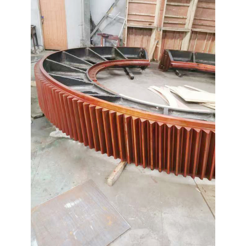 What is the manufacturing process of large gears?