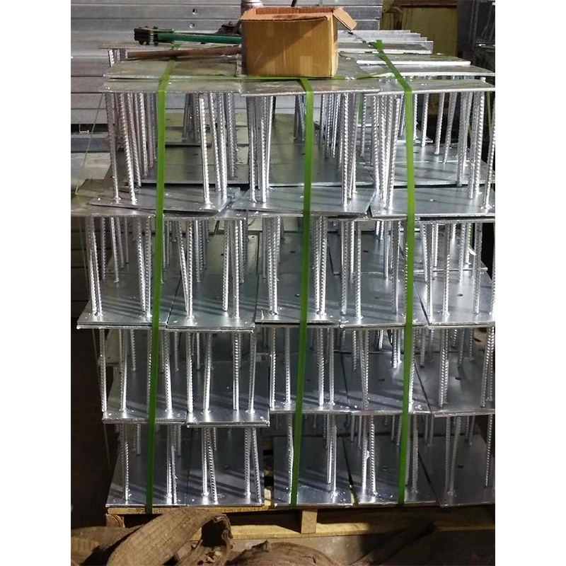 How do galvanized embedded parts ensure long-term secure connections in building curtain wall systems?